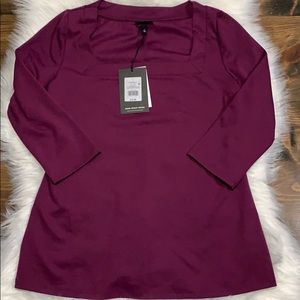 NWT Who What Wear Womens Top - Plum - Size L